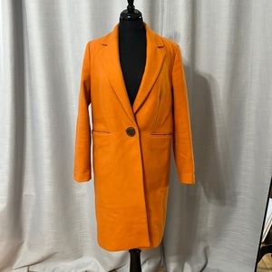 Orange Wool Coat
